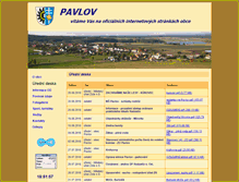 Tablet Screenshot of pavlovzr.cz